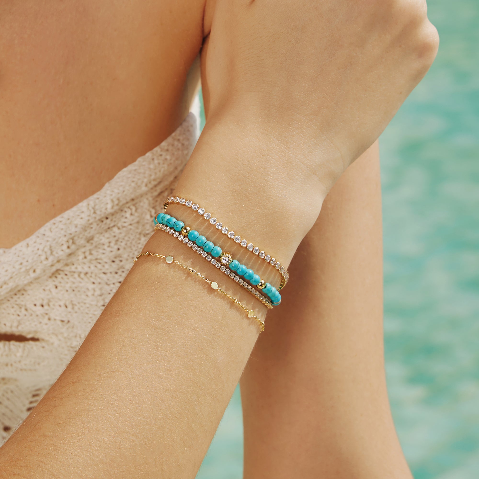 Ania Haie Chill Voyager Lab Created Turquoise rannekoru kulta