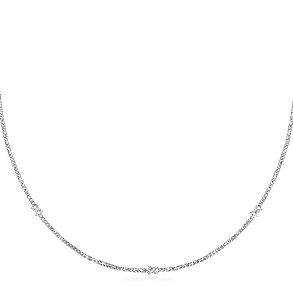 Ania Haie Silver Cross Station kaulakoru hopea 38+5 cm