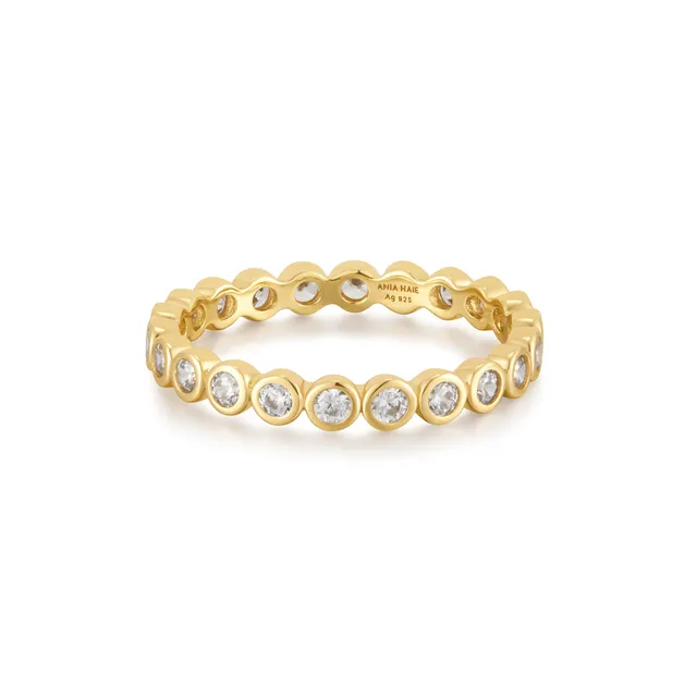 Ania Haie Chic Creator Bezel Set sormus kulta zirkonia