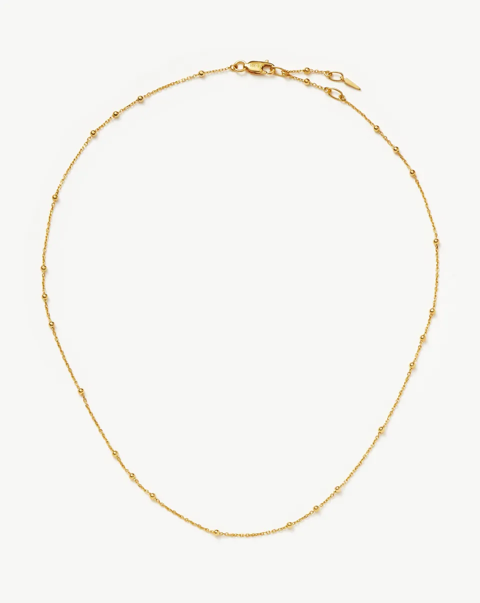 Missoma Medium Orb Chain kaulakoru kultavermeil 50 cm