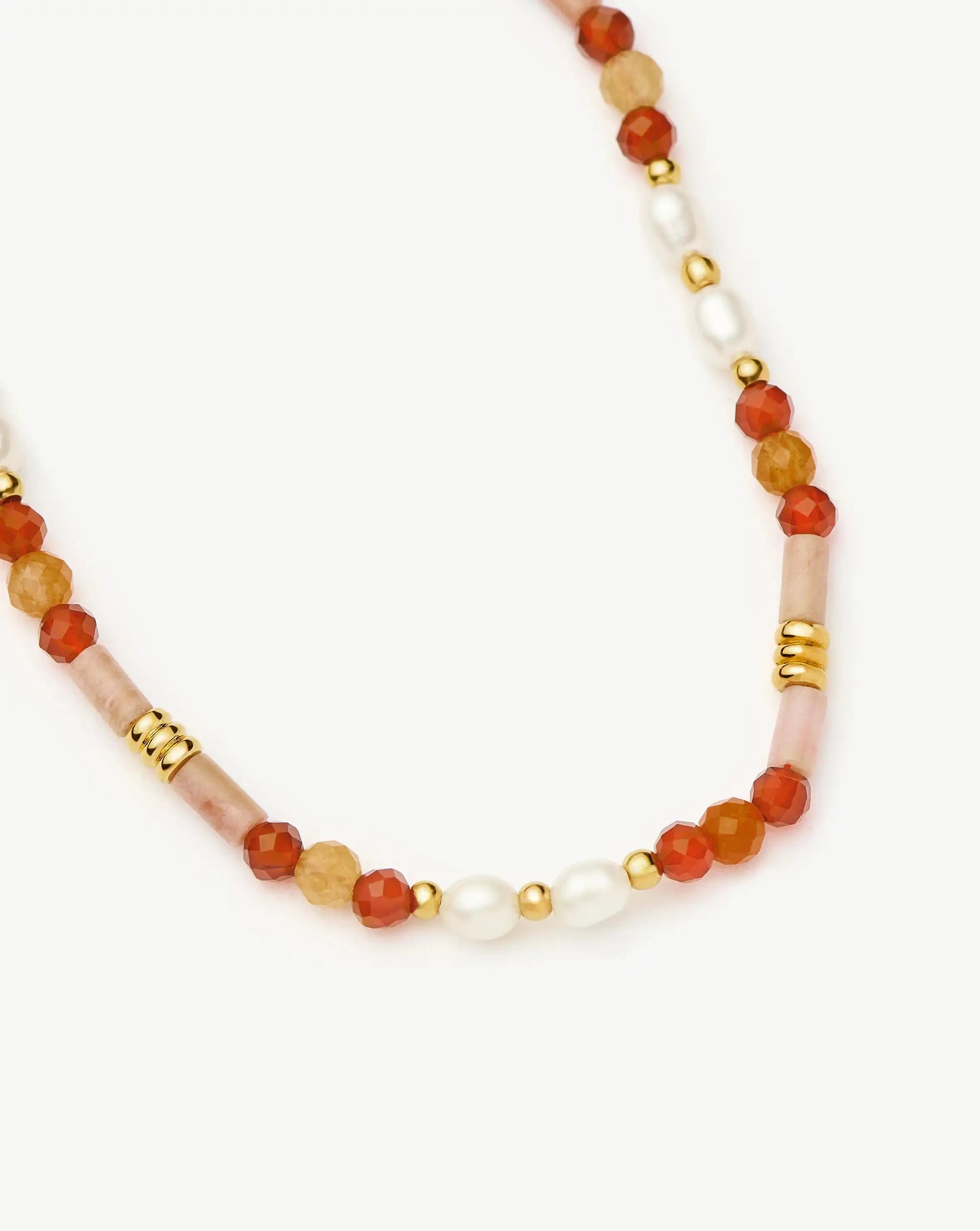 Missoma Beaded Paloma Pink rannekoru kulta S/M 18,5cm