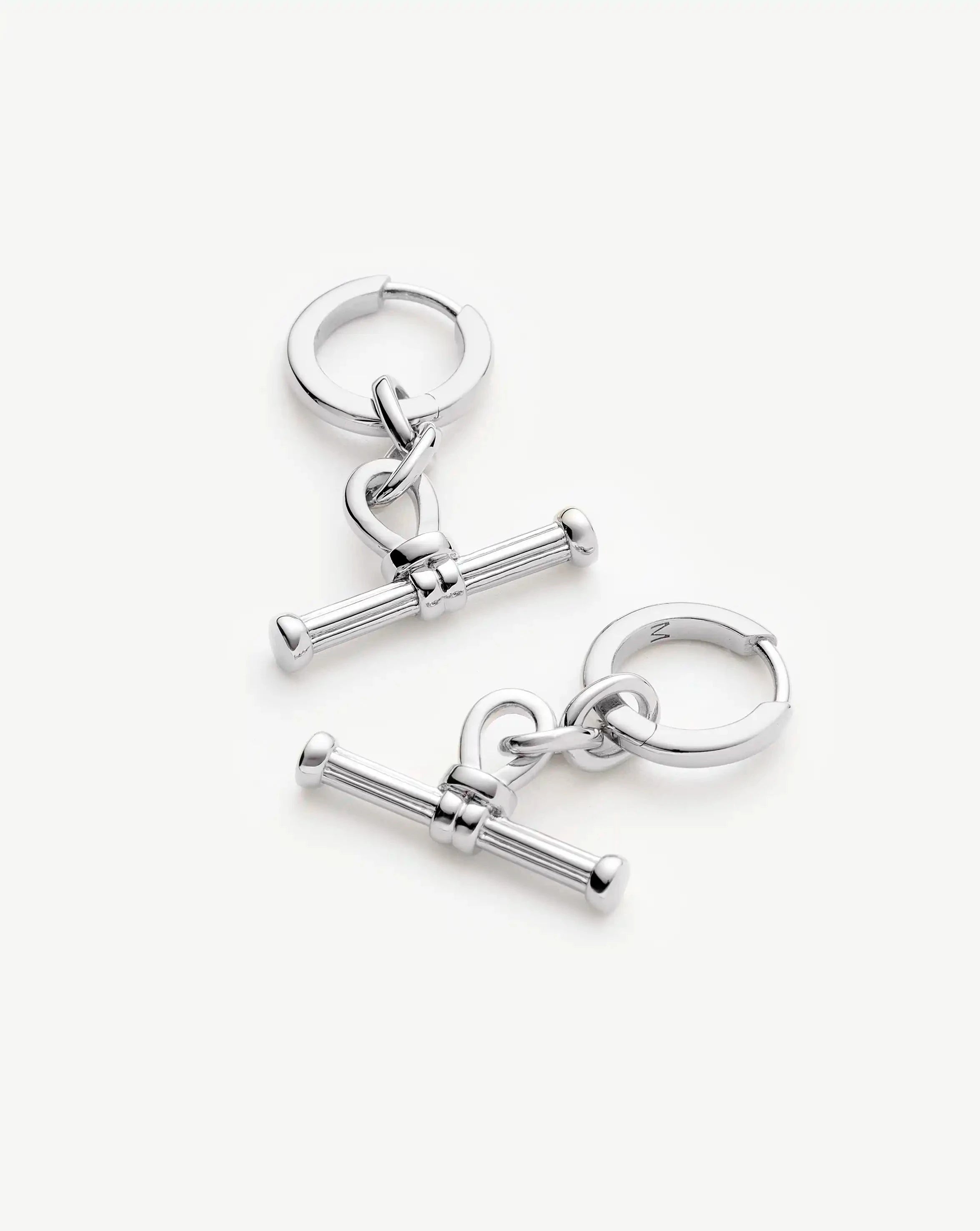 Missoma Ridge T-Bar korvakorut hopea mini