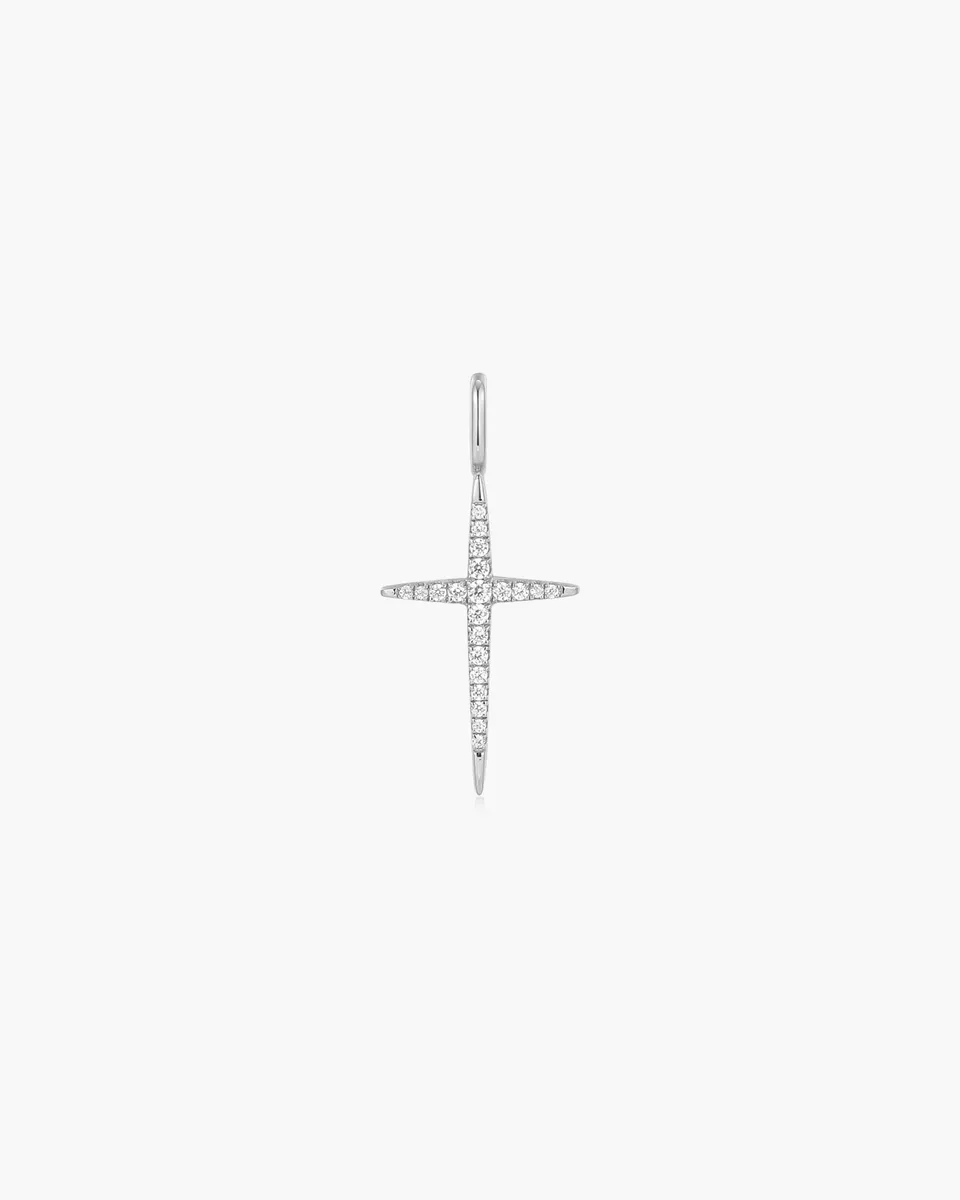 Ania Haie Pop Charms risti-charm hopea
