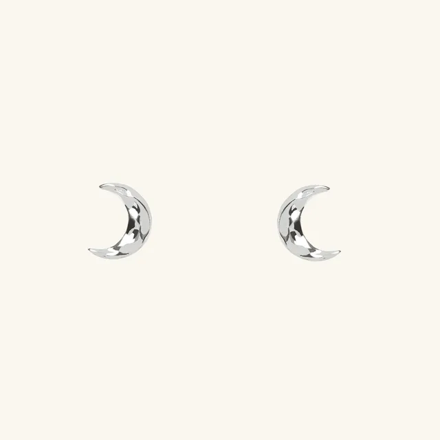 Muru Jewellery Moon nappikorvakorut hopea kuu