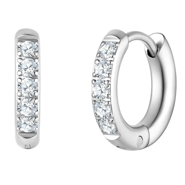 Glanzstücke München Creolen rengaskorvakorut Swarovski-kristalleilla hopea