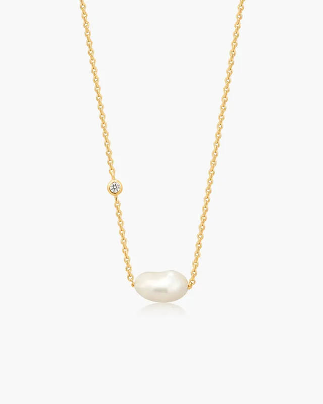 Ania Haie Gold Pearl kaulakoru kulta barokkihelmi