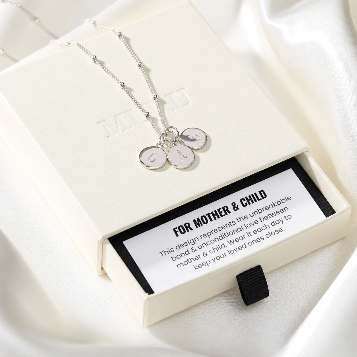 Muru Jewellery Mother Child kaulakoru hopea