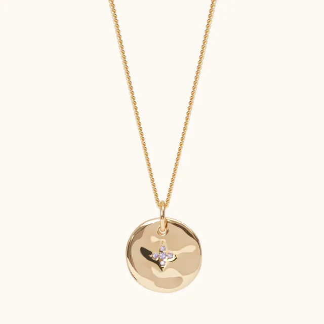 Muru Jewellery February kaulakoru kulta syntymäkivellä