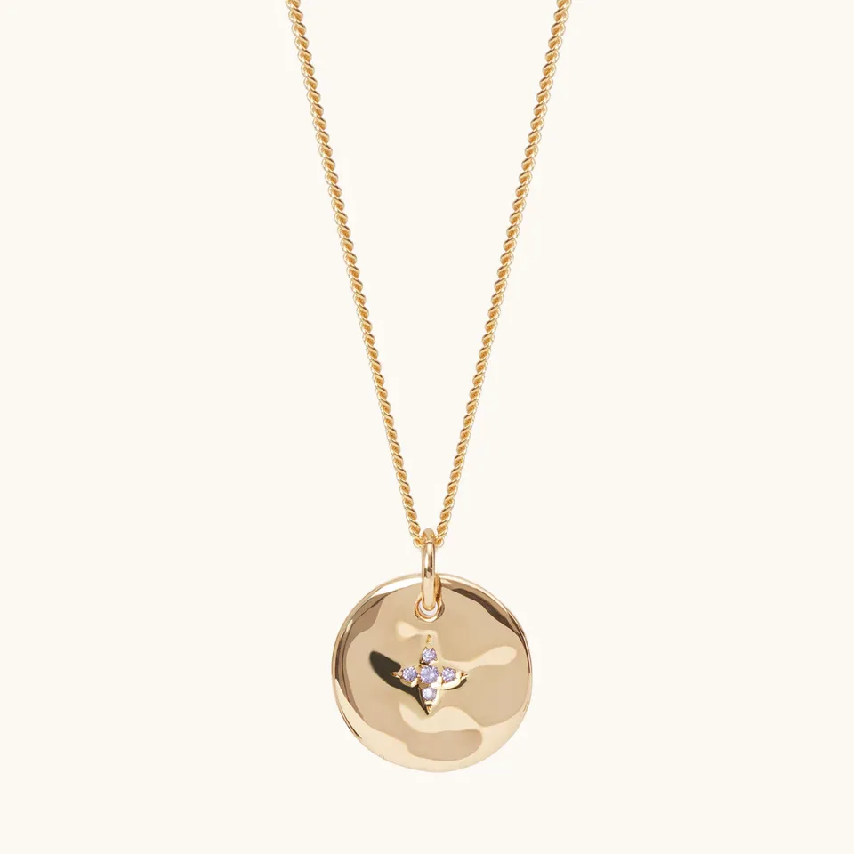 Muru Jewellery February kaulakoru kulta syntymäkivellä