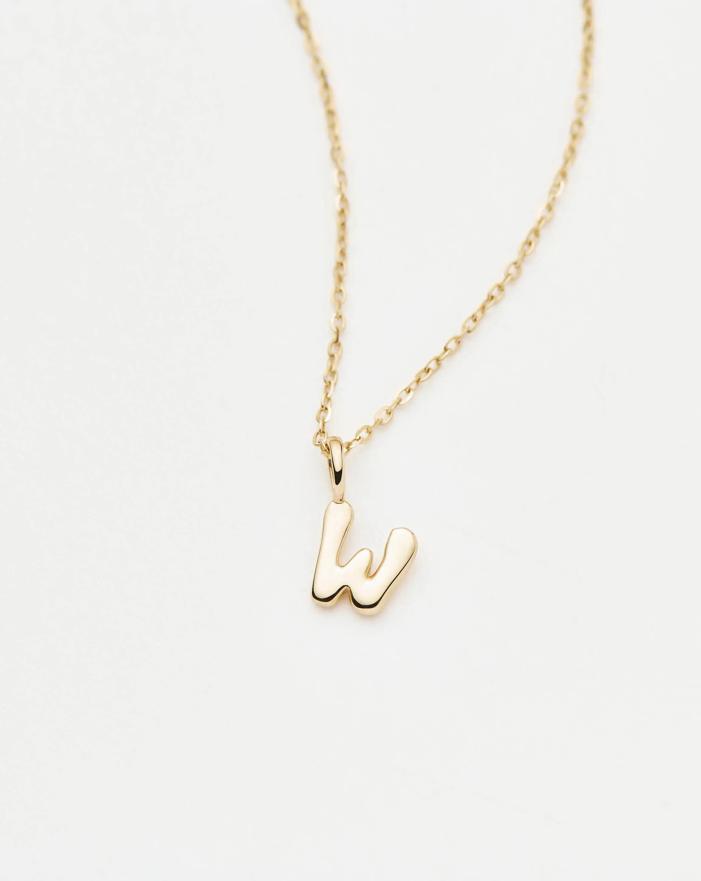 Missoma Initial Mini Pendant W kaulakoru kulta 14ct