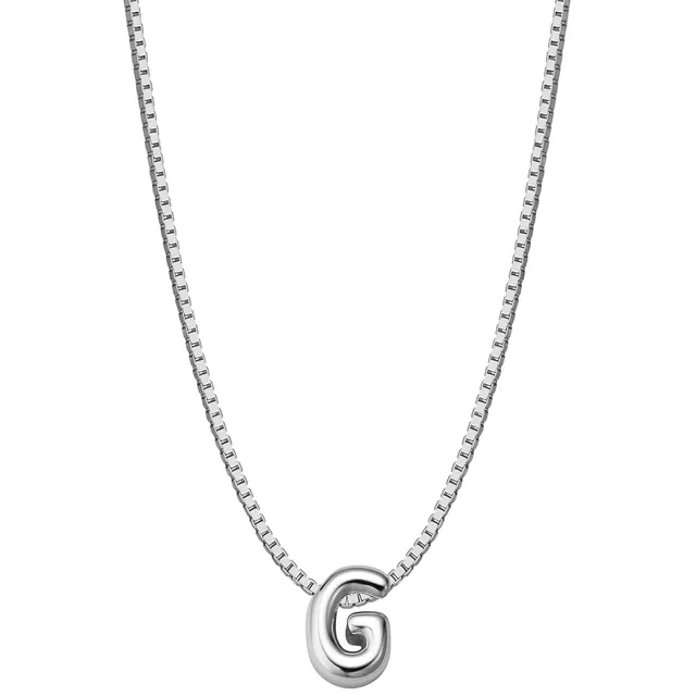 Glanzstücke München Bubble Letter G kaulakoru hopea 925