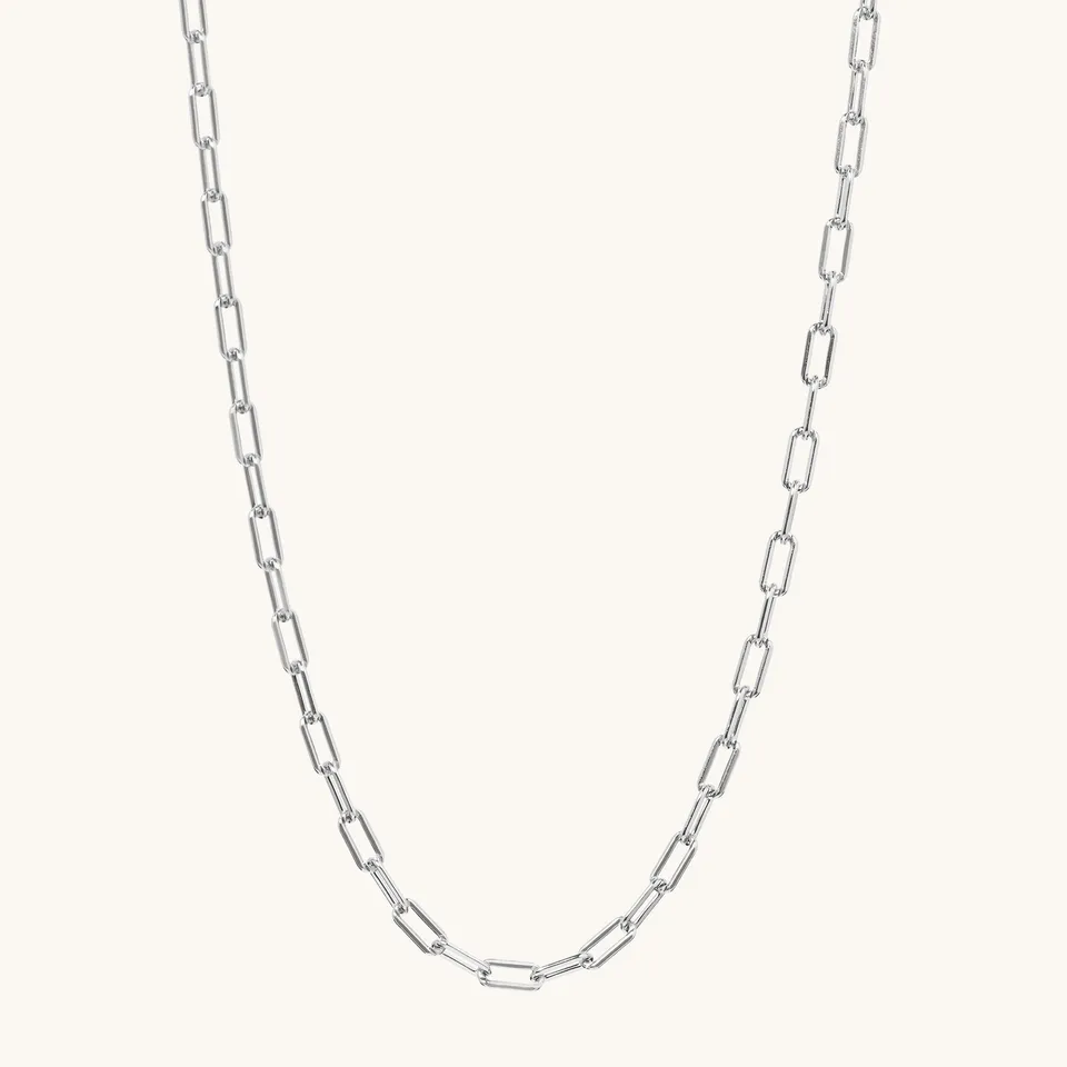 Muru Mini Paperclip kaulakoru hopea