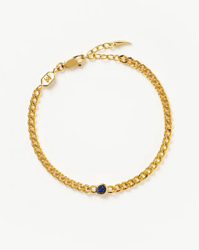 Missoma September Birthstone ketjurannekoru S/M lapis