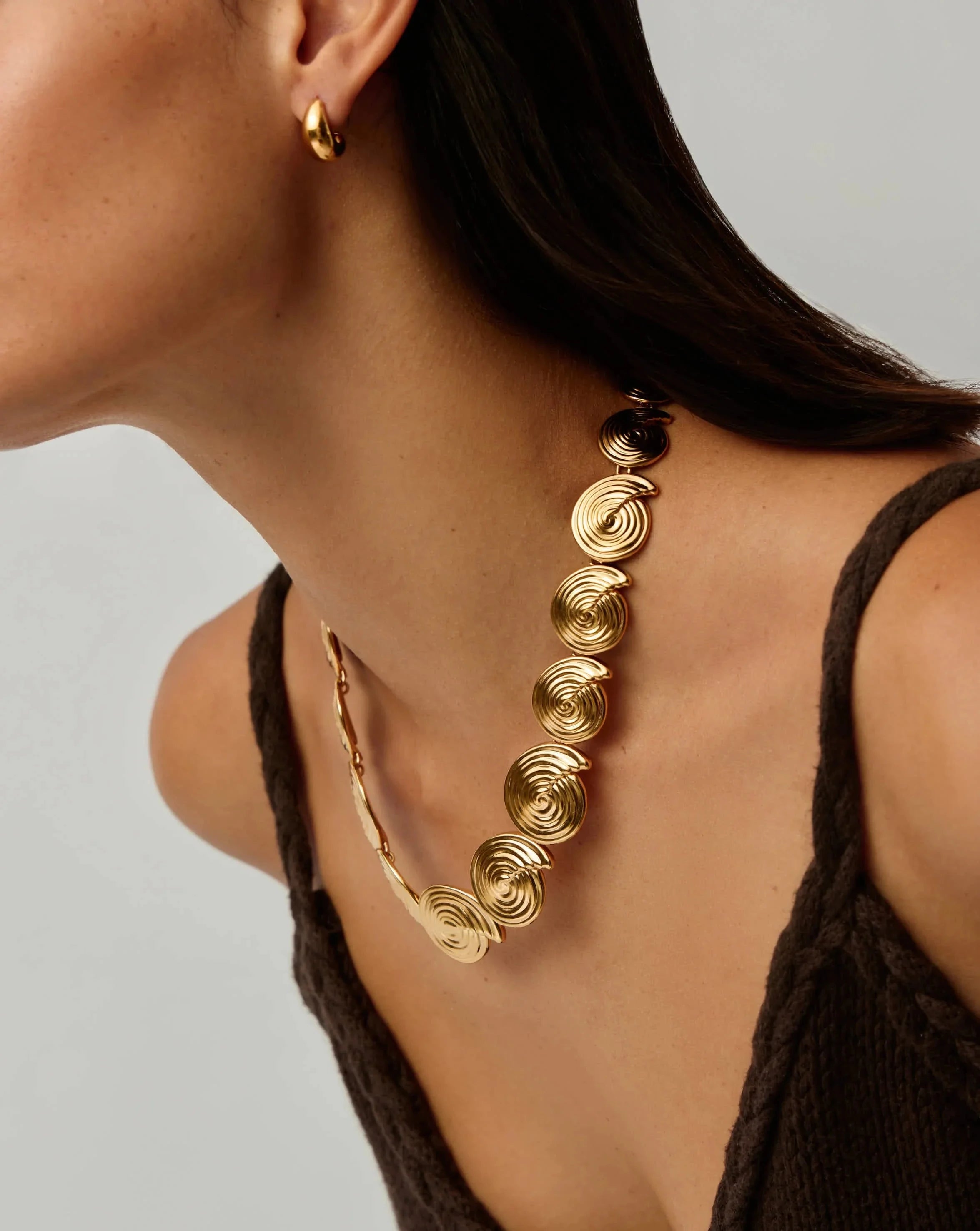 MISSOMA Spiral Statement kaulakoru 18k kullattu spiraali