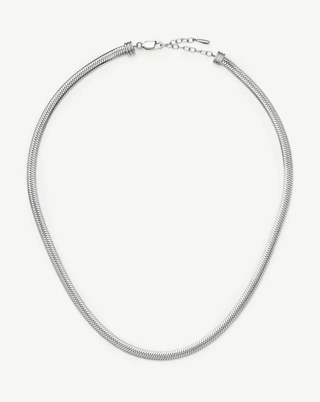 Missoma Classic Snake Chain kaulakoru 45 cm hopea