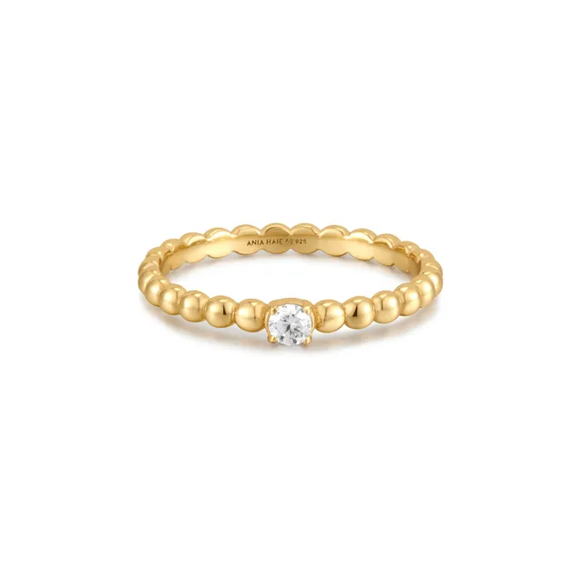 Ania Haie Sunshine Chaser Dome sormus kulta zirkonia 52