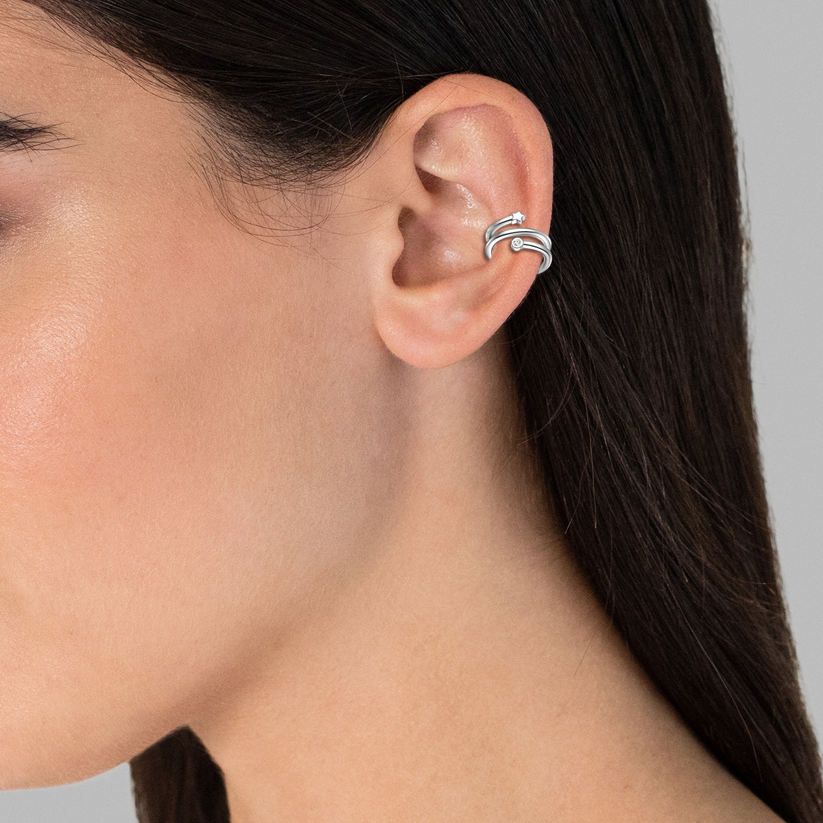 Glanzstücke München Stern ear cuff korvakoru hopea