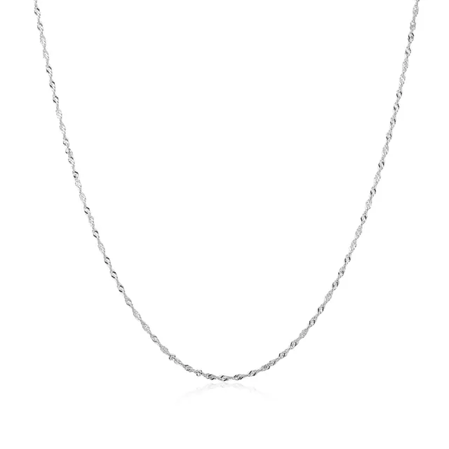 Ania Haie Starlit Drops Twisted Chain ketjukoru hopea
