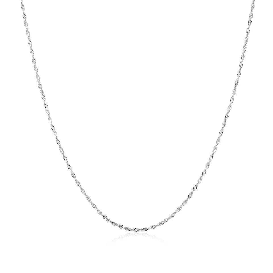 Ania Haie Starlit Drops Twisted Chain ketjukoru hopea