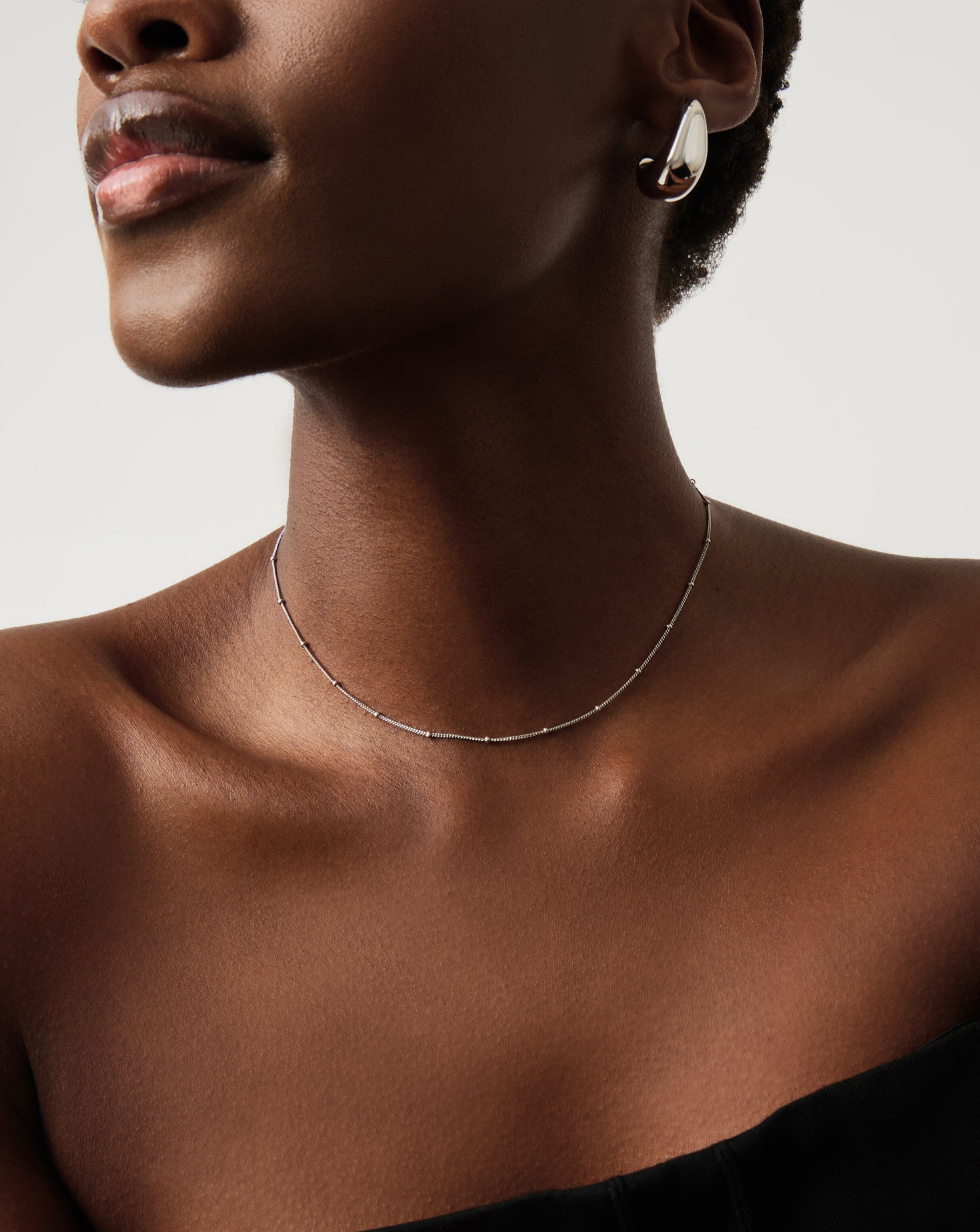 Missoma Bobble Chain kaulakoru hopea choker