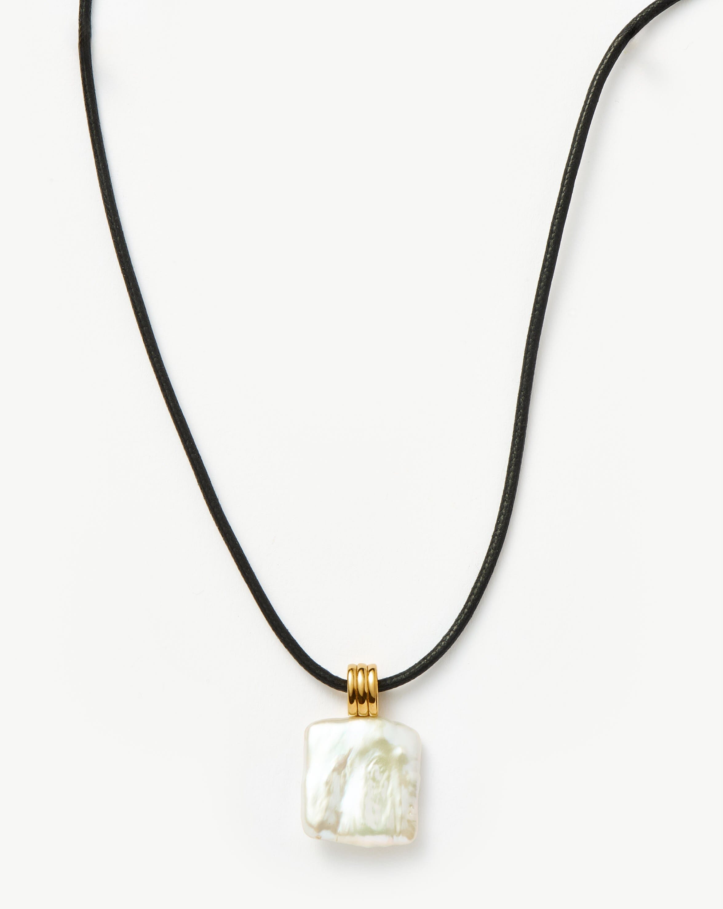 MISSOMA Square Pearl Pendant Cord kaulakoru helmi 102 cm
