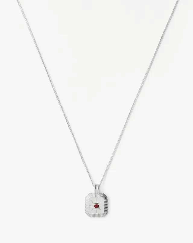 MISSOMA January Birthstone kaulakoru granaatti hopea