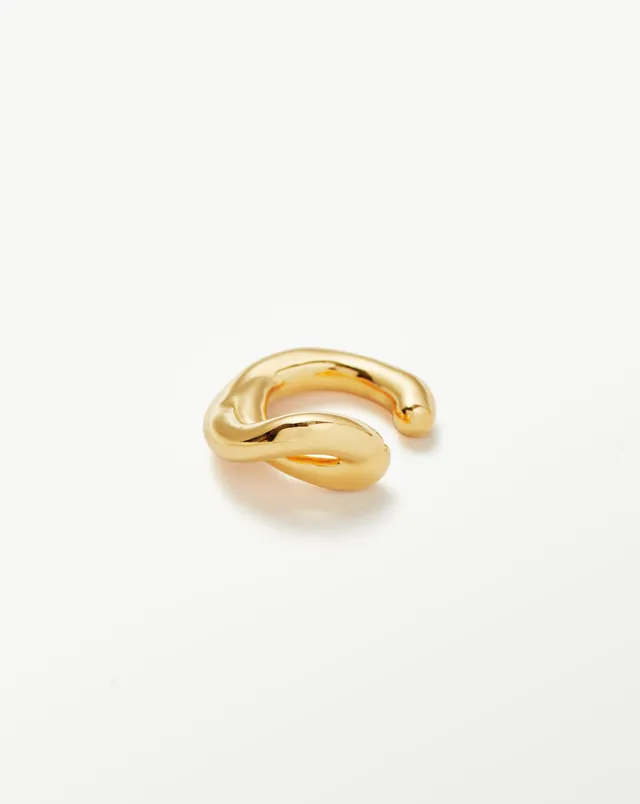Missoma Molten ear cuff kullattu veistoksellinen