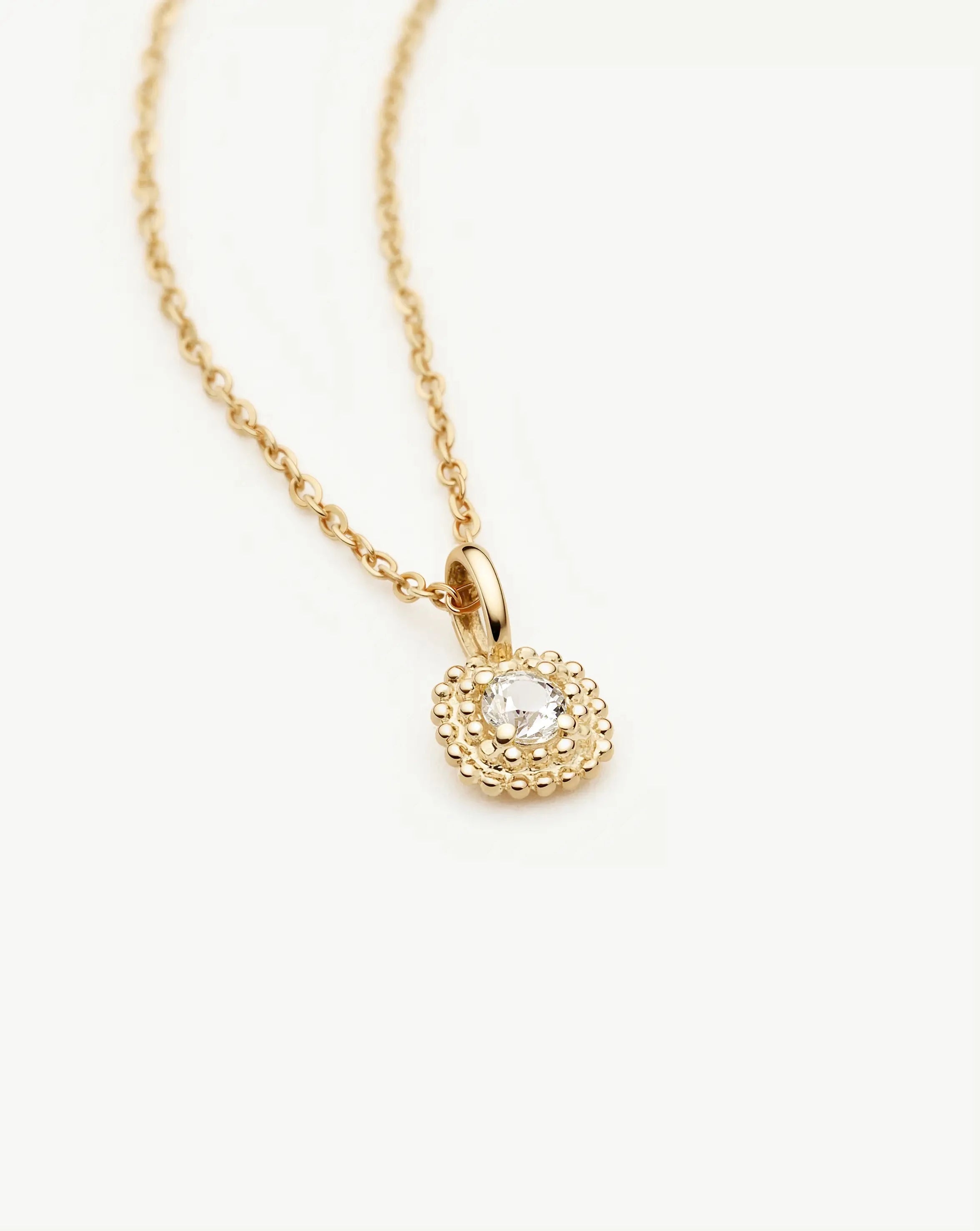 Missoma Solid Gold Baya riipuskaulakoru keltakulta safiiri