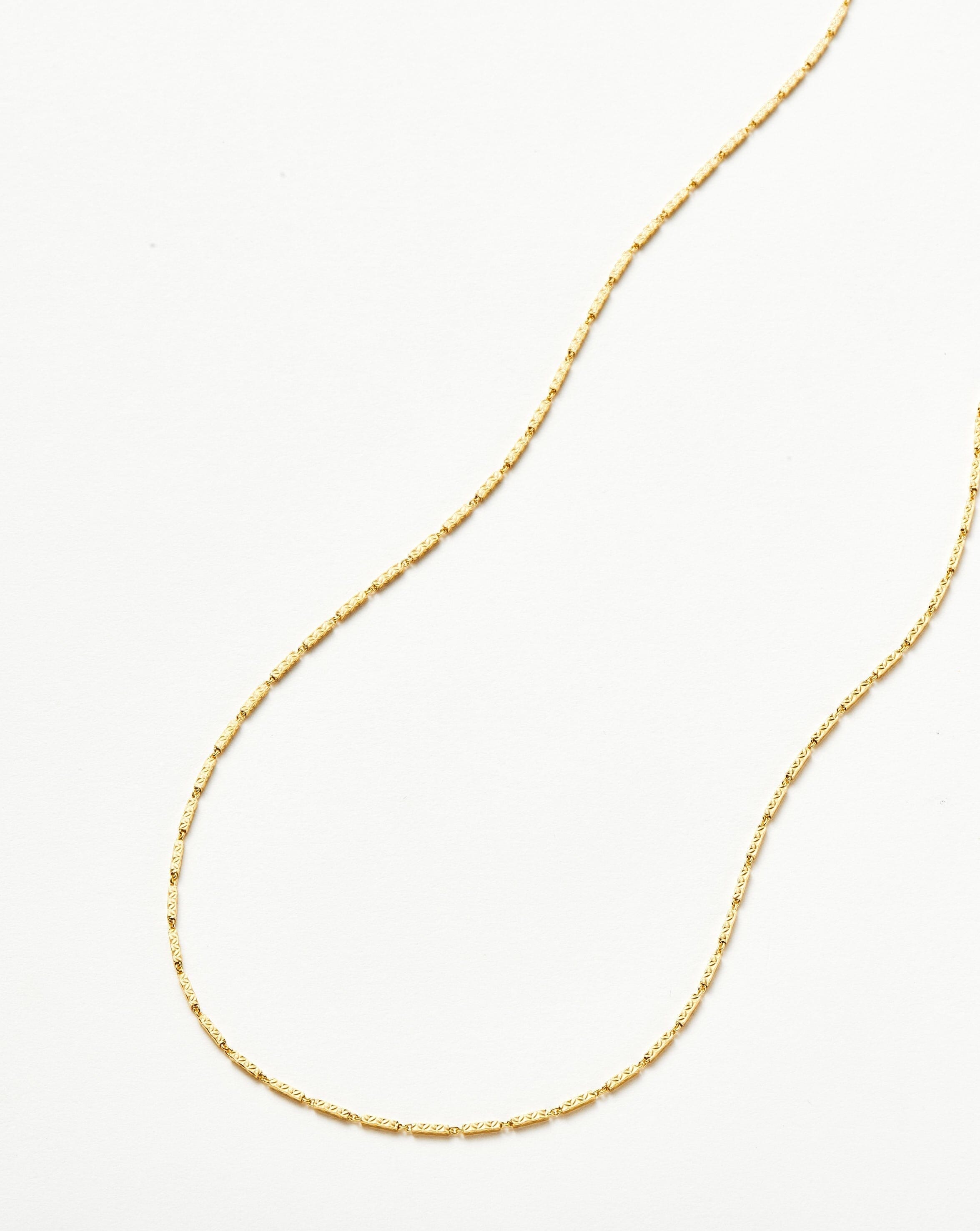Missoma Savi Textured Link kaulakoru kultavermeil 45cm