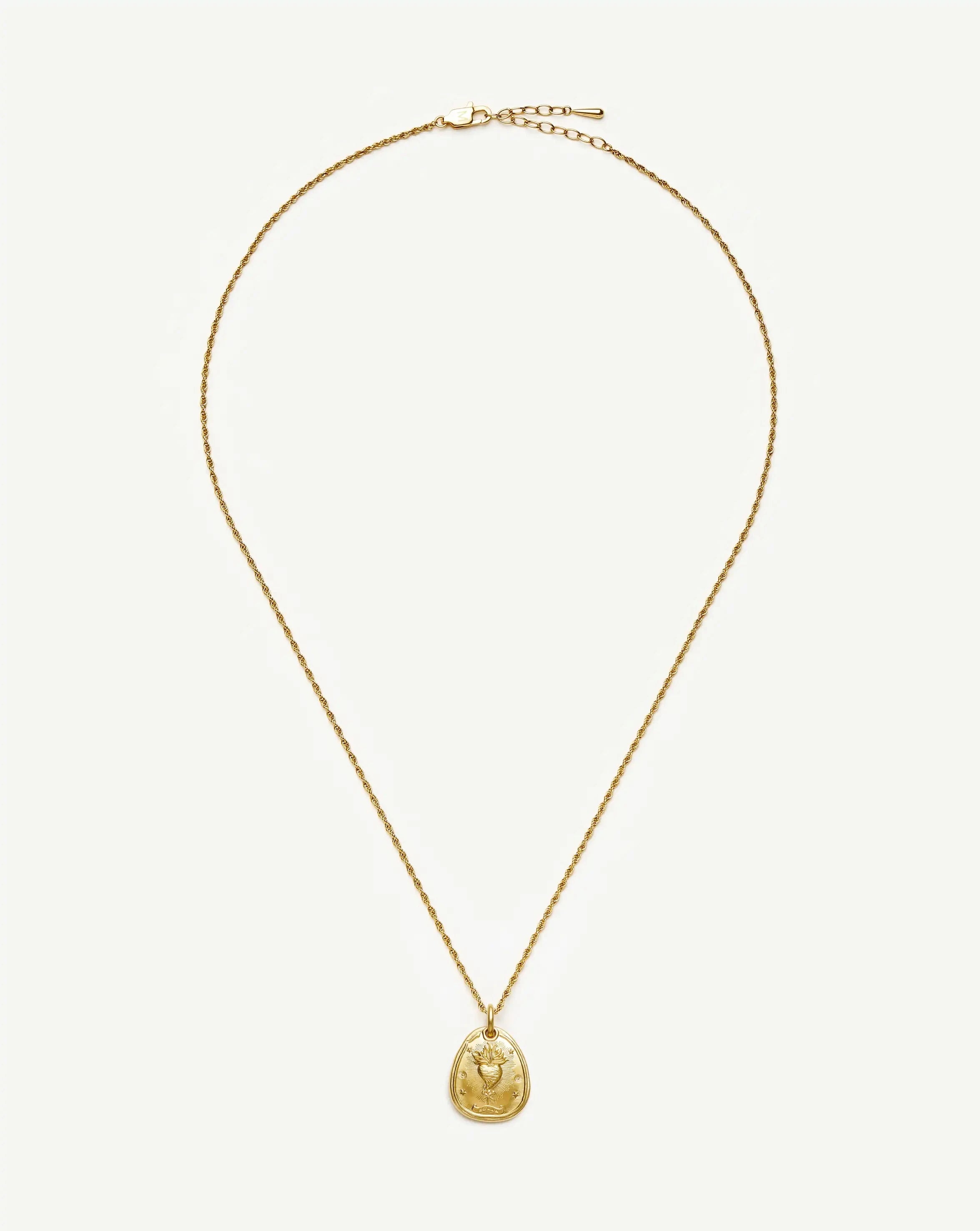 Missoma Heart Talisman kaulakoru kullattu sydän
