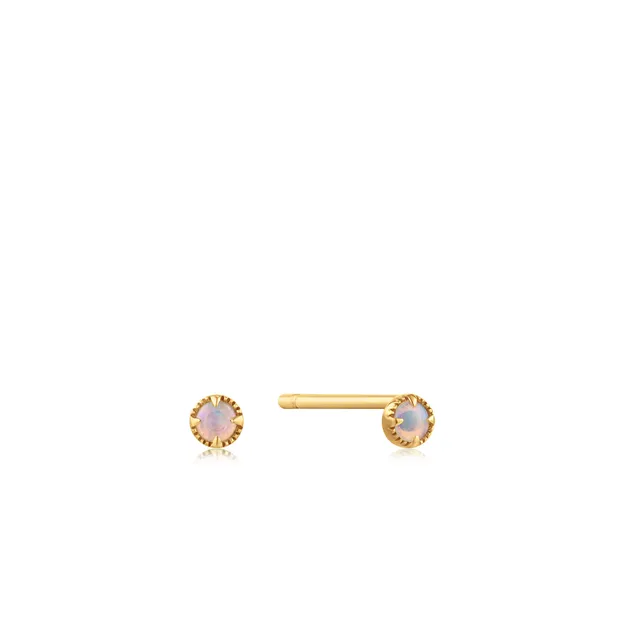Ania Haie Opal 14k kultaiset nappikorvakorut 3mm