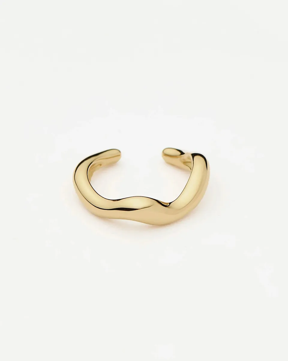 MISSOMA Molten Snow ear cuff 9k kulta keltakulta