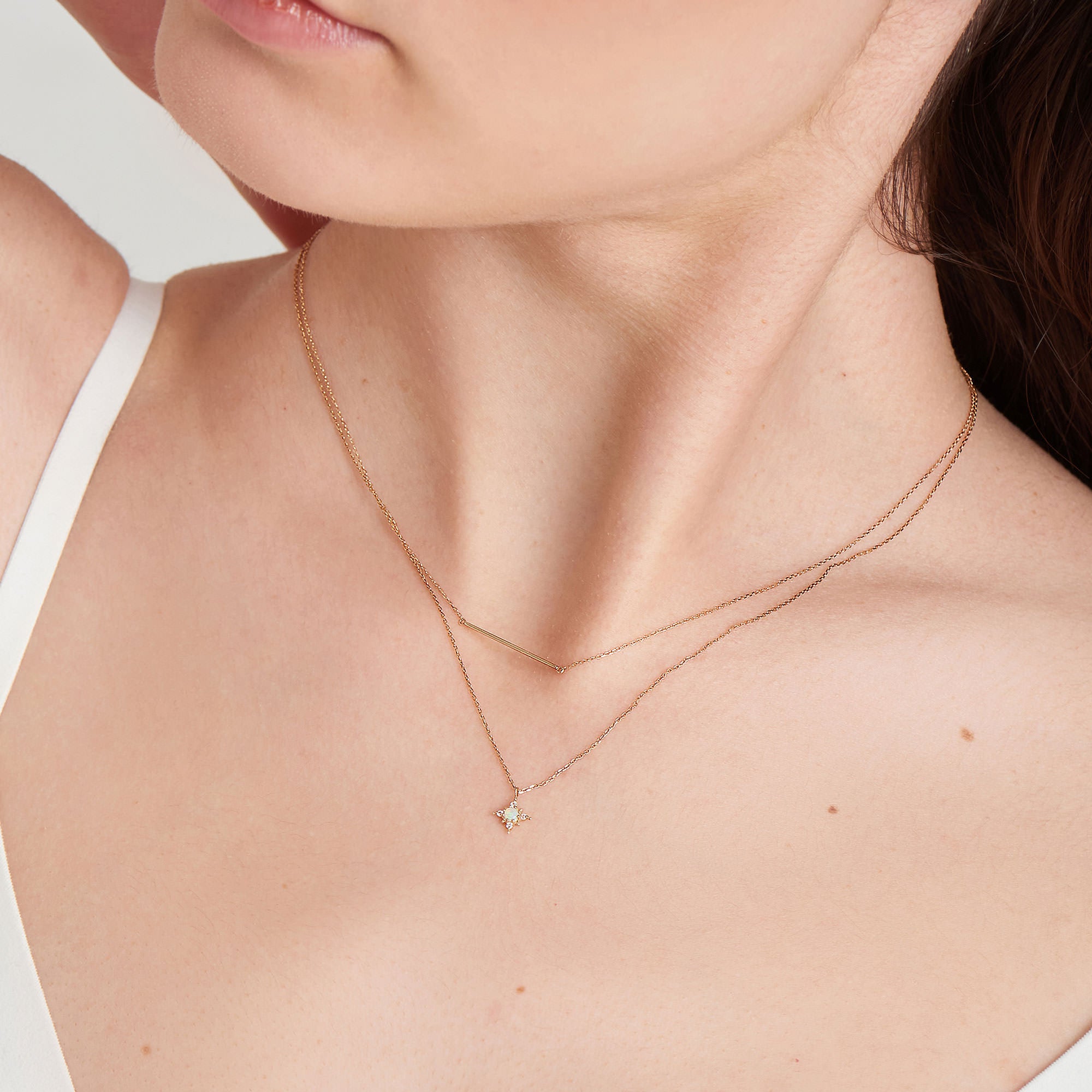 Ania Haie Bar 14k kultainen kaulakoru 350mm