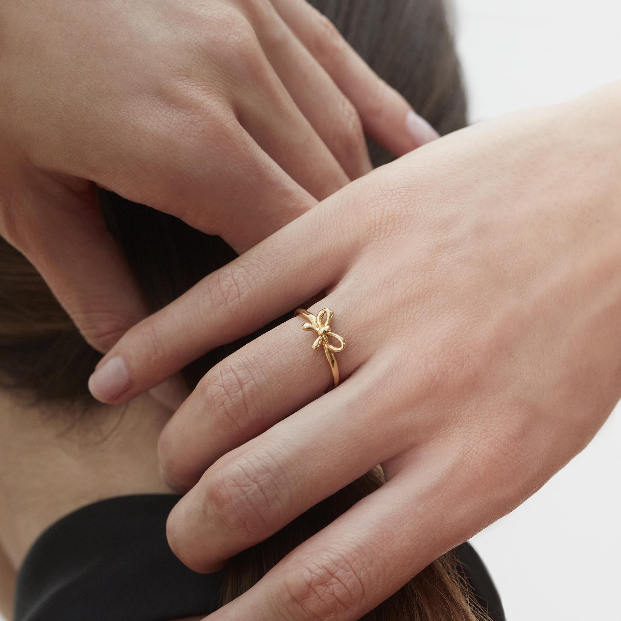 Muru Jewellery Bow sormus kulta rusetti koossa N