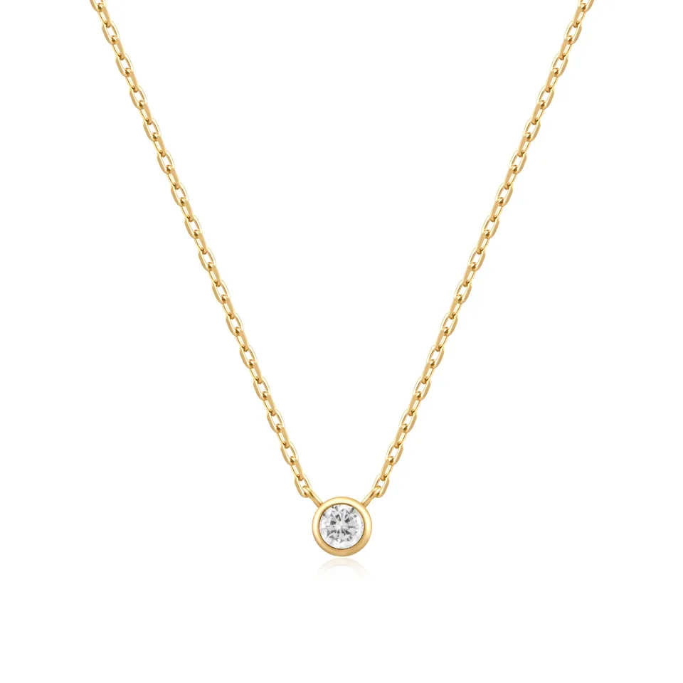 Ania Haie Sunshine Chaser Round Solitaire kaulakoru kulta