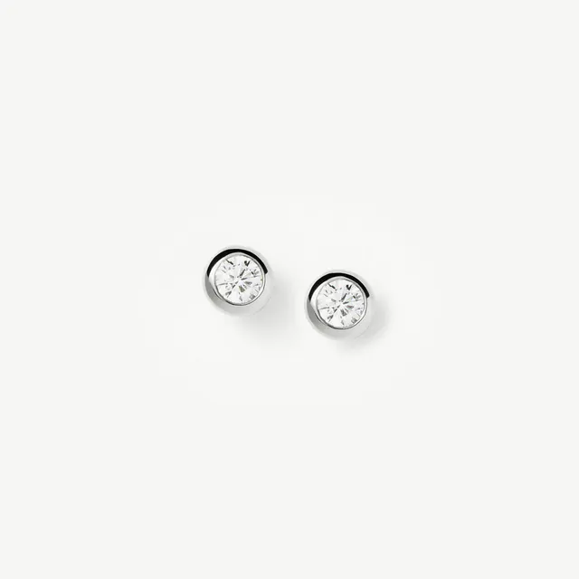 Missoma Classic Stone nappikorvakorut hopea zirkonia
