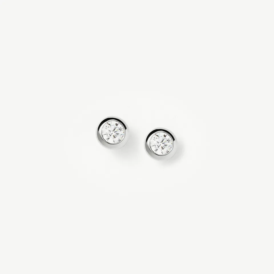 Missoma Classic Stone nappikorvakorut hopea zirkonia