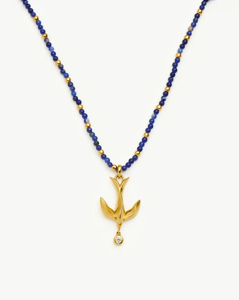 Missoma Taking Flight Keepsake kaulakoru sininen sodaliitti