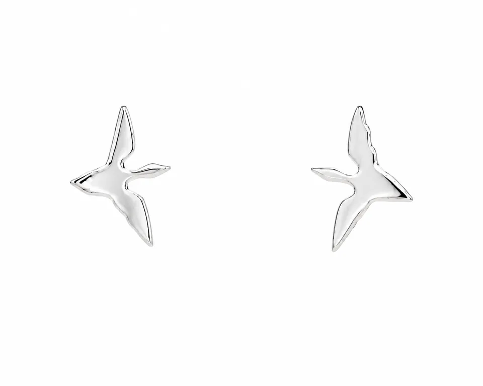 Guldvivan Fögel korvanapit sterlinghopea 11 mm