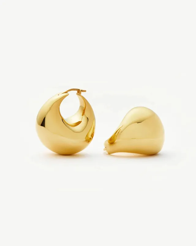 Missoma Sculptural Chubby Dome Medium Hoop korvakorut kulta