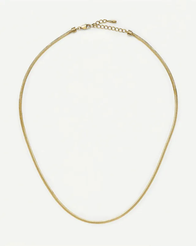 Missoma Thin Snake Chain kaulakoru kulta 41-45 cm