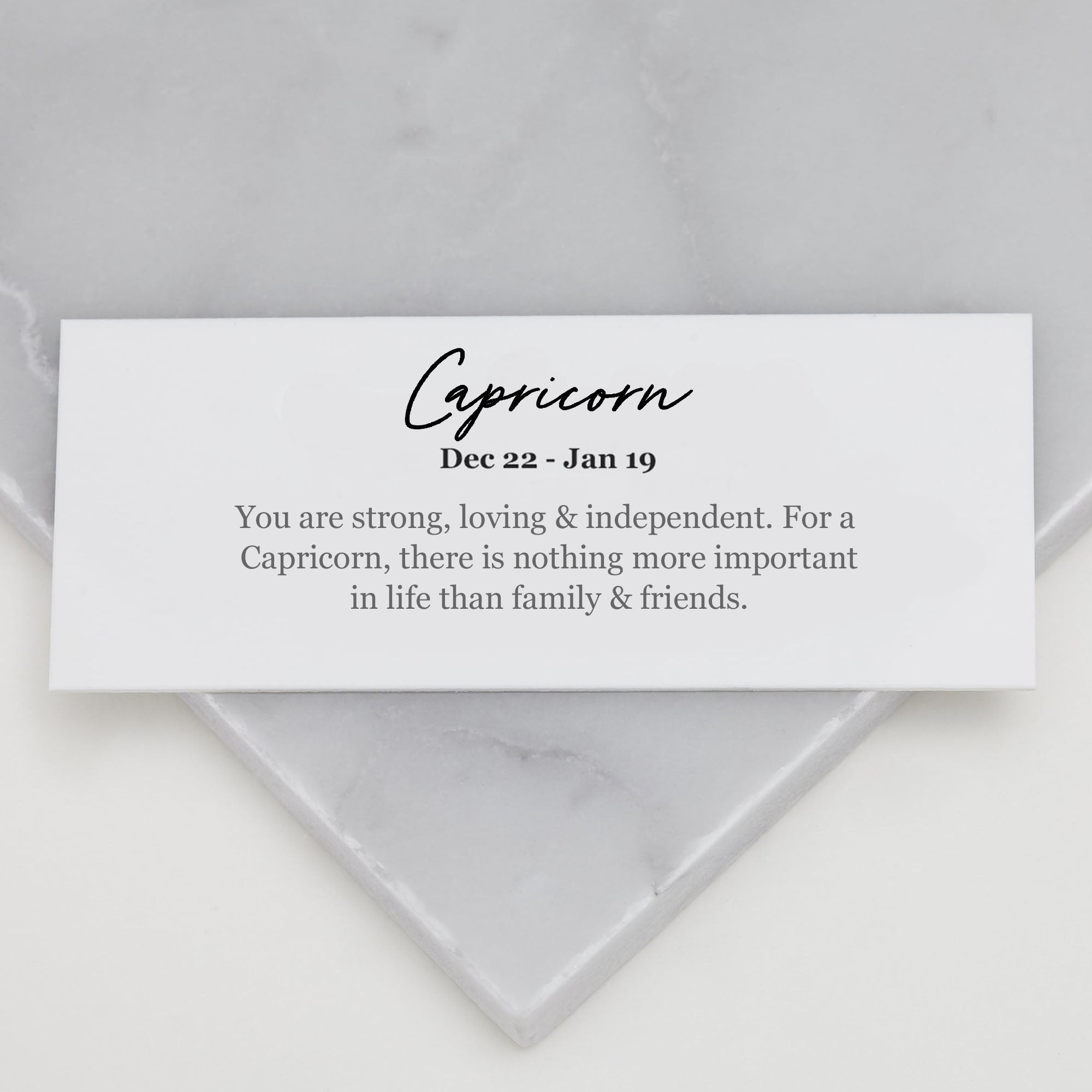 Muru Capricorn Star Sign kaulakoru hopea kauris