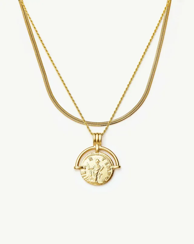 Missoma Roman Arc Everyday kaulakorusetti kulta 2 kpl