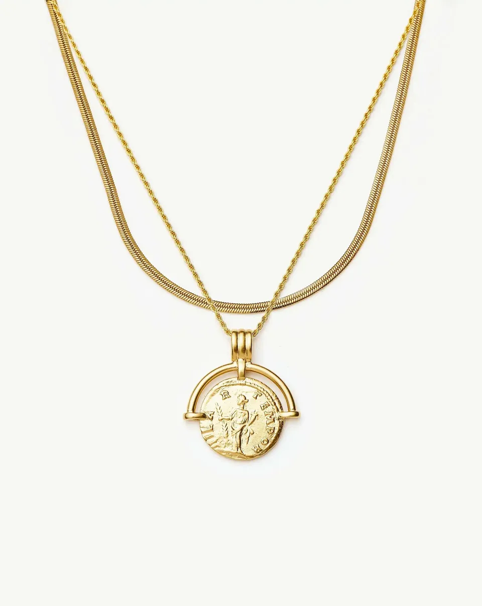 Missoma Roman Arc Everyday kaulakorusetti kulta 2 kpl
