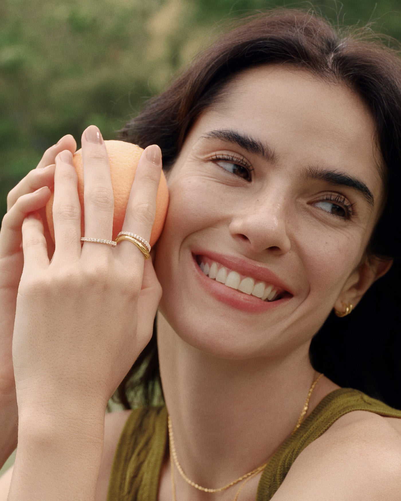 Ania Haie Heart Hunter Pavé sormus kulta zirkonia 52