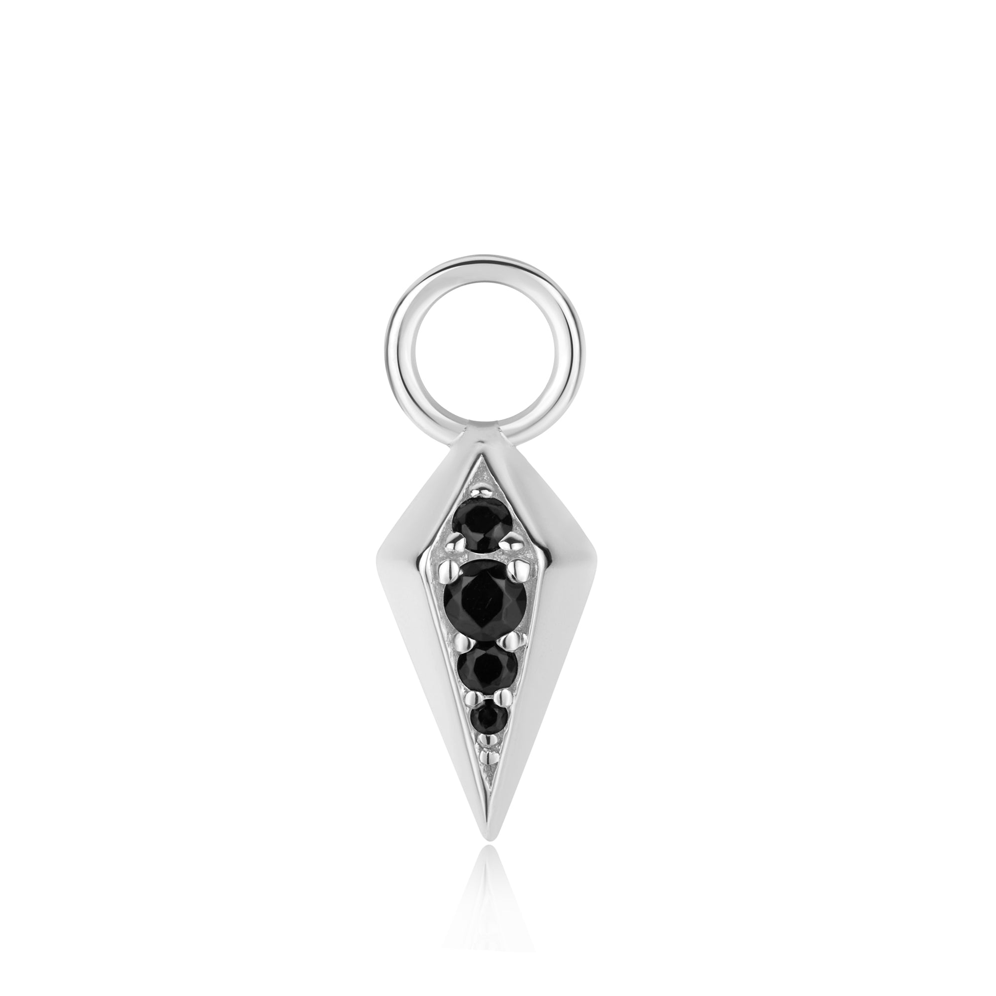 Ania Haie Pop Charms Rhombus korvakorucharm hopea kaksipuolinen