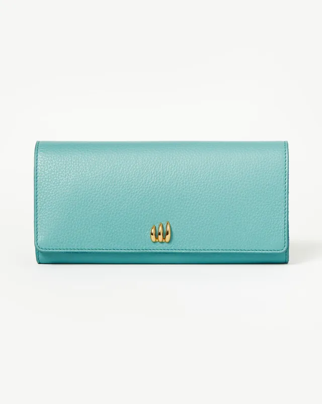 Missoma Leather Jewellery Roll korurulla sininen nahka