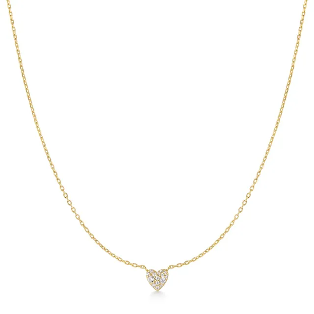 Ania Haie Starlit Drops Pavé Heart kaulakoru kulta