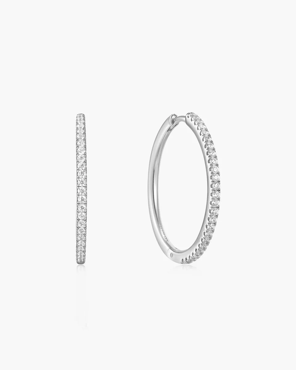 Ania Haie Glam Rock Glam Hoop rengaskorvakorut hopea 23mm