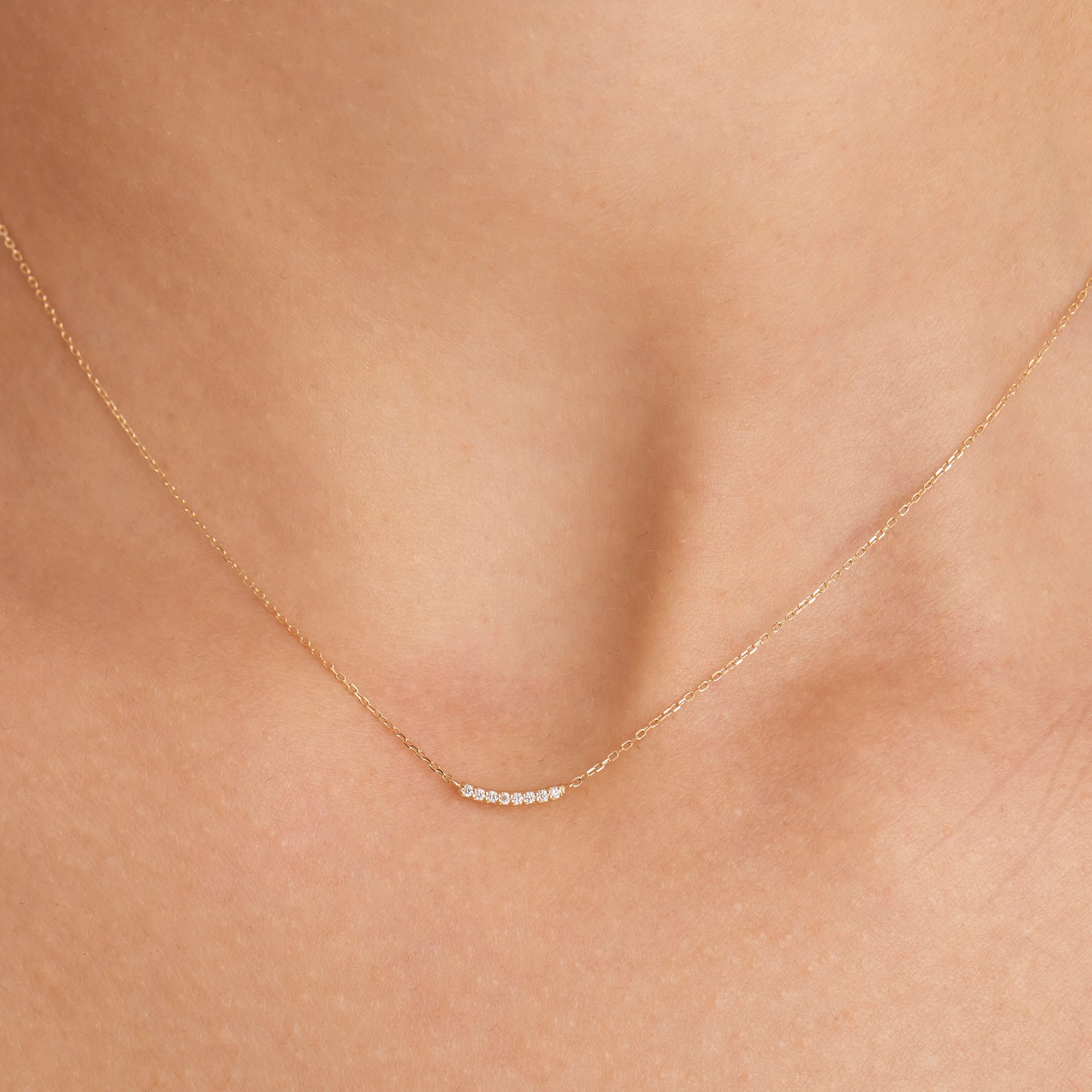 Ania Haie Magma Curve Diamond kaulakoru 14k kulta 40 cm